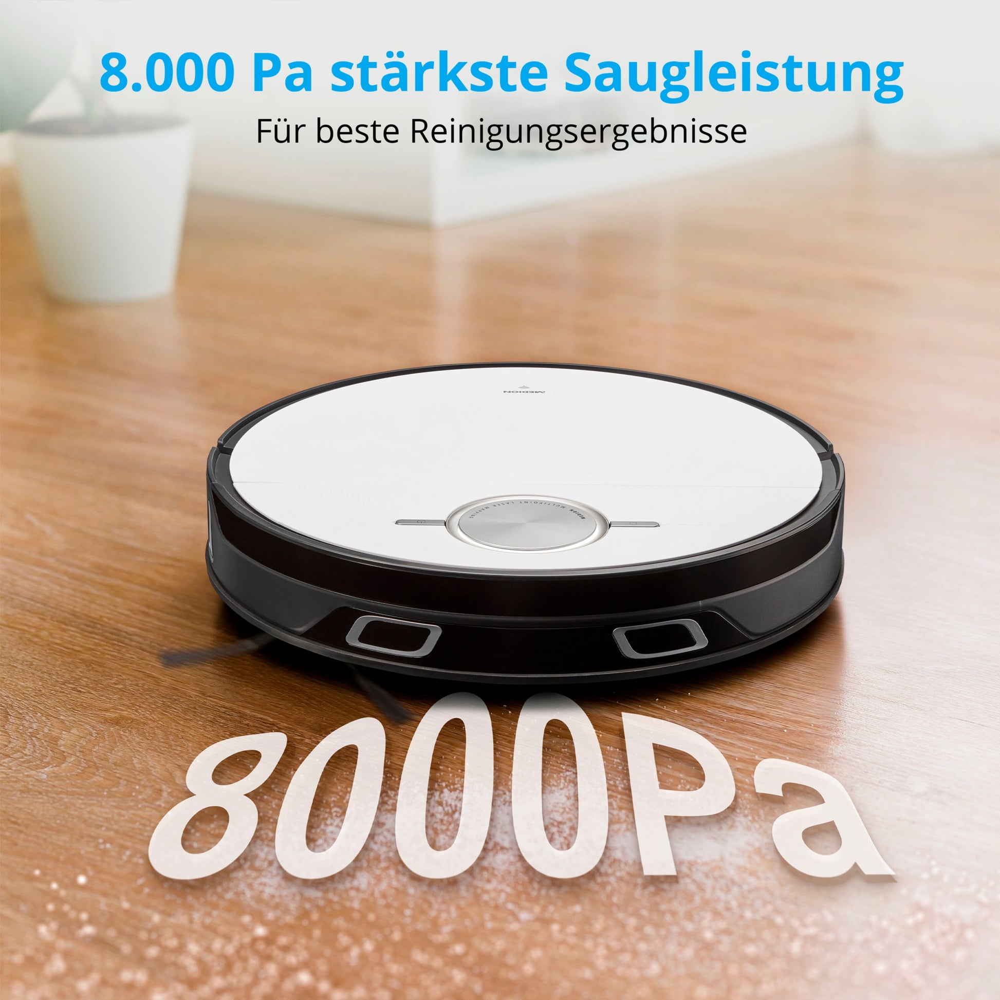 MEDION Roboterstaubsauger MD 20004 – 2-in-1, 0,5 l, Akkubetrieb, 14,4 V