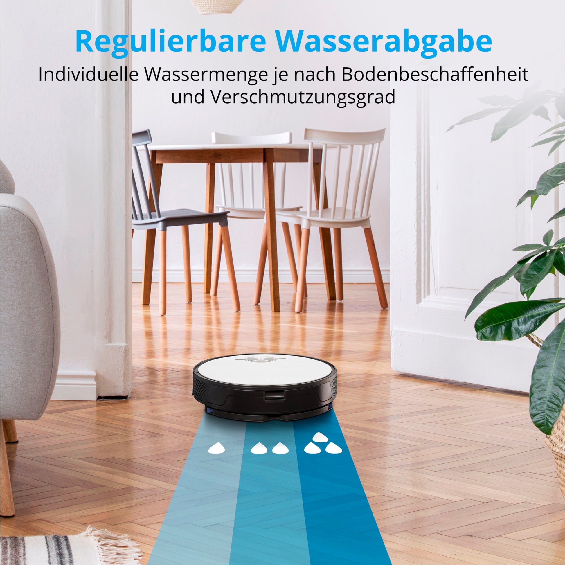 MEDION Roboterstaubsauger MD 20004 – 2-in-1, 0,5 l, Akkubetrieb, 14,4 V