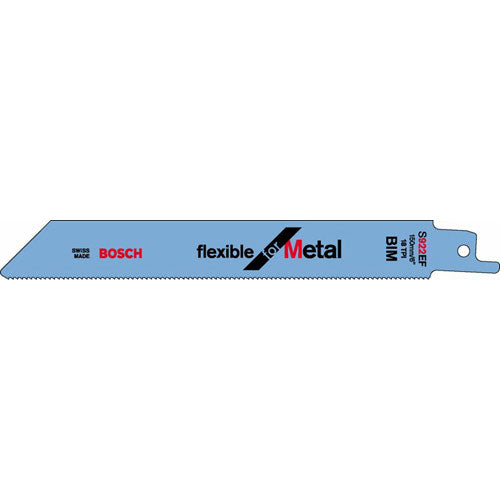 Bosch Professional S 922 EF Säbelsägeblatt 150 mm, 0,9 mm Schnittstärke Bimetallisch – für Metall – 5 Stk – 18
