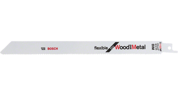 Bosch Professionelles Säbelsägeblatt Klingenzahnabstand 1,8–2,6 mm – für Holz, Metall, Epoxid und mehr – 5 Stück