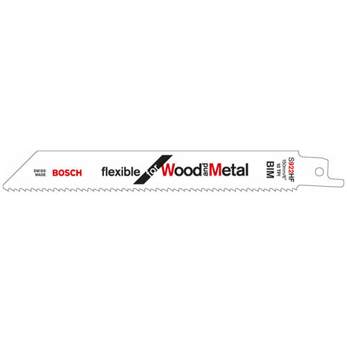 Bosch Professional S 922 HF Säbelsägeblatt – für Kunststoff – 5 Stk
