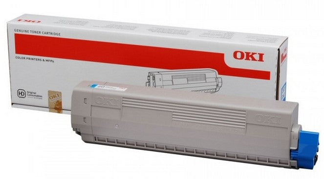 OKI Toner – cyan, 10000 Seiten – für Farb-Laserdrucker/Multifunktionsgeräte