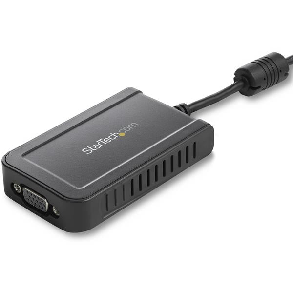 StarTech.com USB zu VGA Adapter – 1920 × 1200, USB 2.0, 0,5 m, Treiber enthalten, für Windows, Schwarz