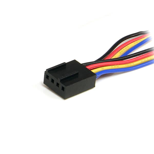 StarTech.com 4-Pin PWM Y-Kabel Stromkabel – Molex (4-Pin) männlich–Molex (4-Pin) weiblich, 0,31 m, mehrfarbig