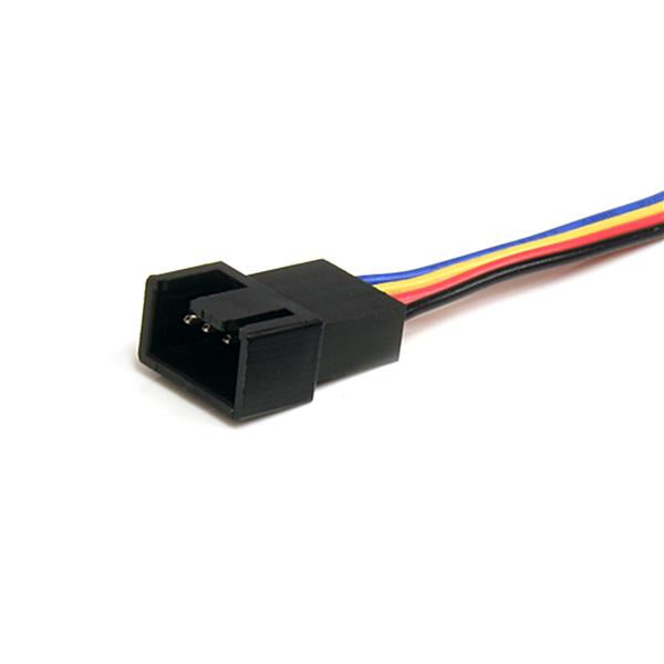 StarTech.com 4-Pin PWM Y-Kabel Stromkabel – Molex (4-Pin) männlich–Molex (4-Pin) weiblich, 0,31 m, mehrfarbig