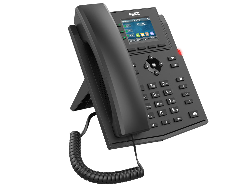 Fanvil X303G – SIP-Tischtelefon, 4 SIP-Konten, PoE, 2,4" Display