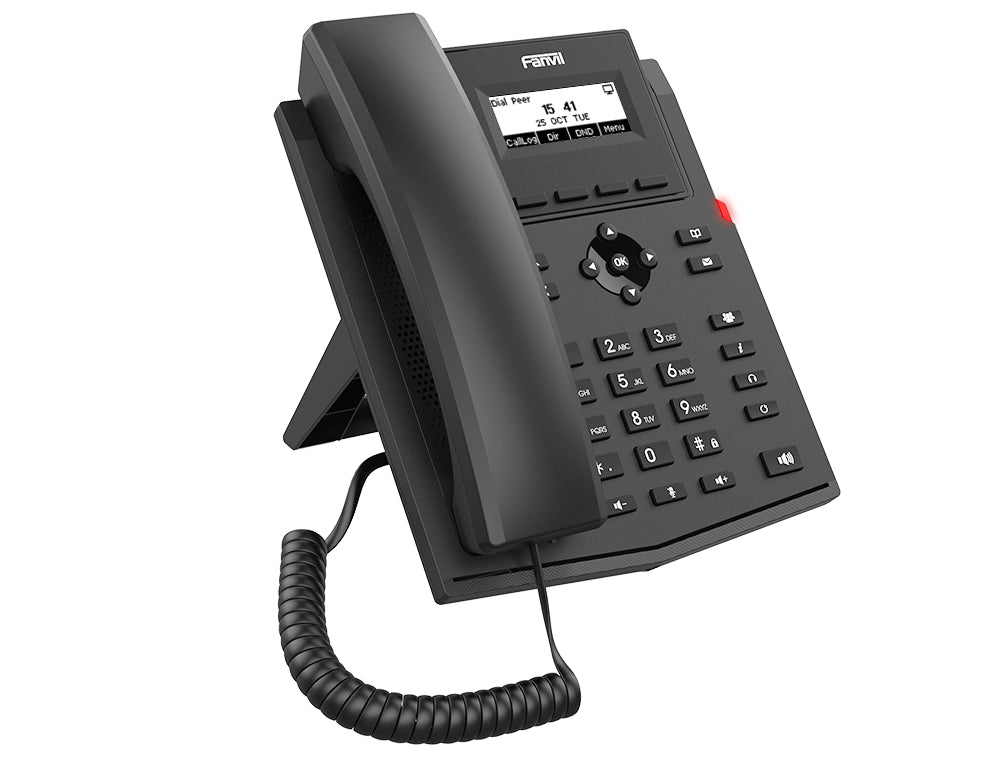 Fanvil X301W – WLAN-Telefon, 2 SIP-Konten, 2,3" Display, Schwarz