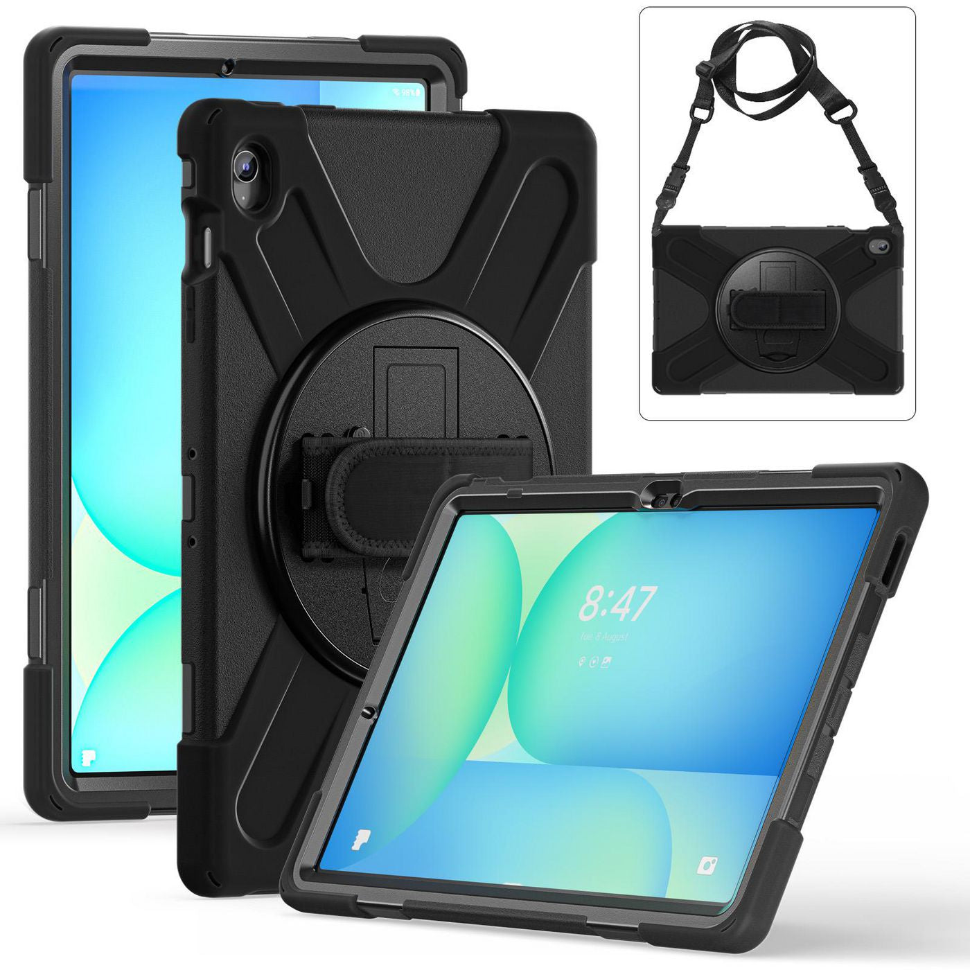 eSTUFF Panzerglas für Samsung Galaxy Tab S10 FE+ – Schwarz