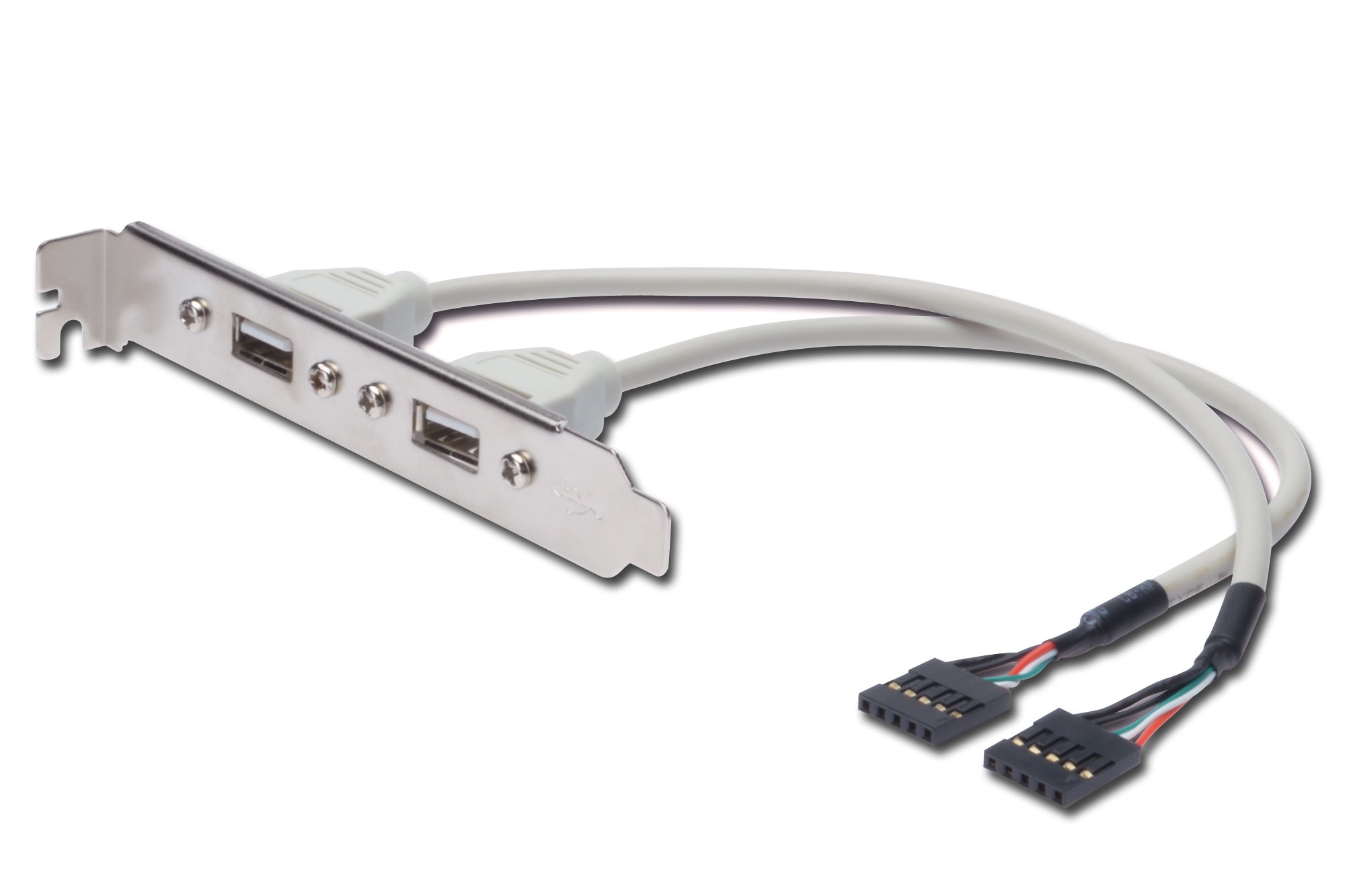 Digitus USB-A auf 2×5pin IDC Kabel – USB 2.0 (480 Mbit/s) – 0,25 m – AWG 28, UL2725