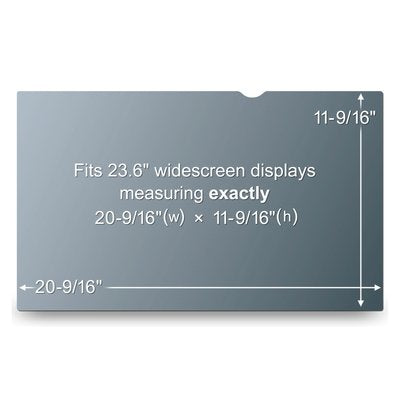 3M Blickschutzfilter für Monitor 23,6", 16:9 – 522 × 294 mm