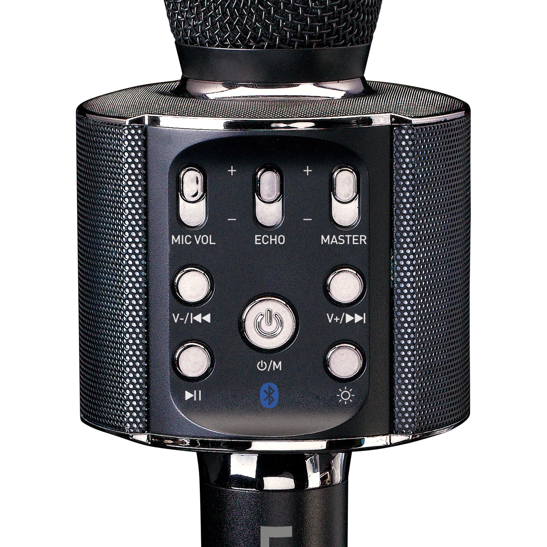 Lenco BMC-090 Karaoke-Mikrofon – Bluetooth, Kabellos, 8 h Akku, 5 W, für HiFi-Geräte/Mobiltelefone, Schwarz