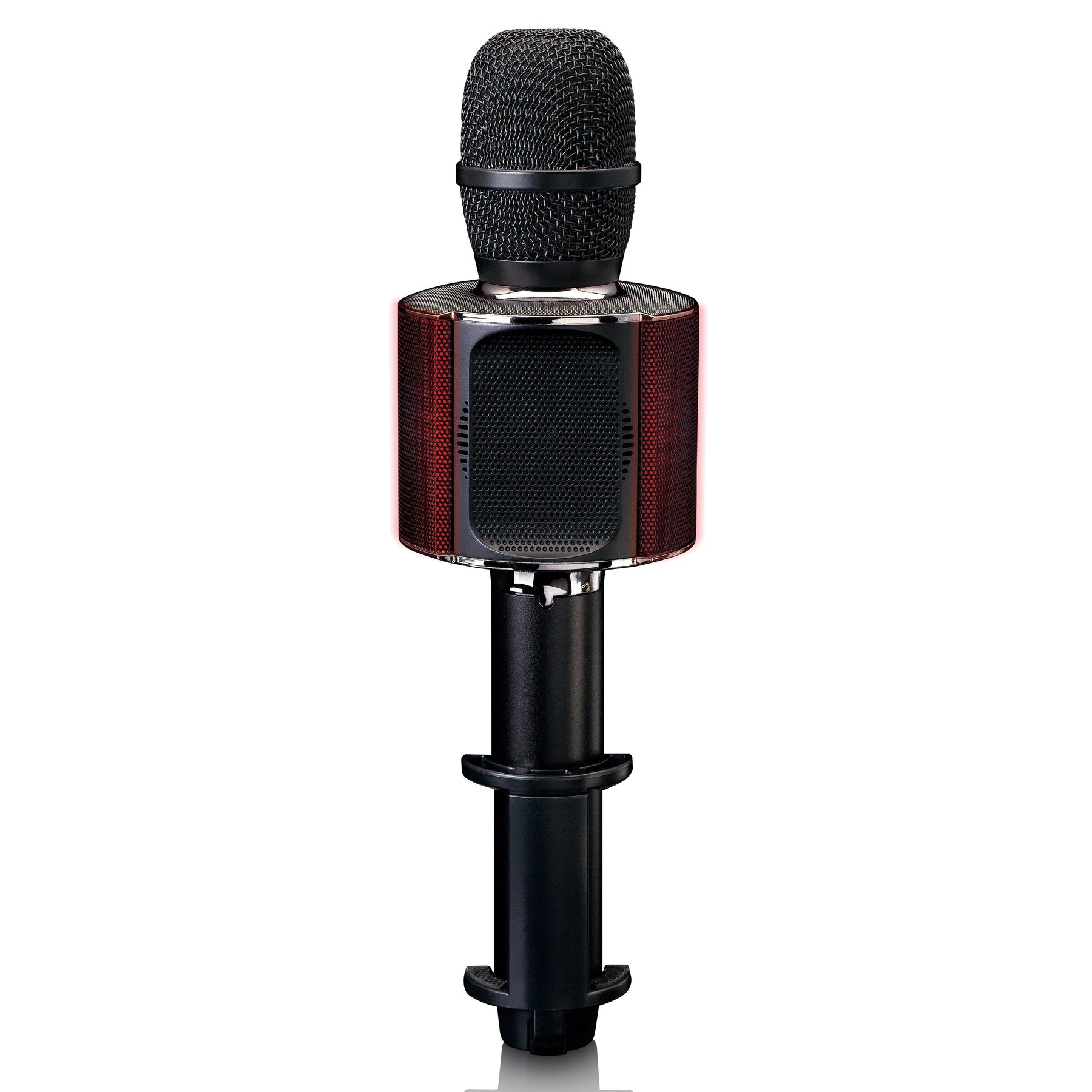 Lenco BMC-090 Karaoke-Mikrofon – Bluetooth, Kabellos, 8 h Akku, 5 W, für HiFi-Geräte/Mobiltelefone, Schwarz