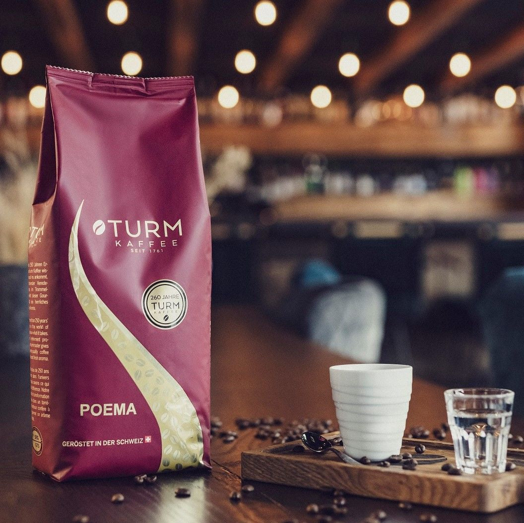 Turm Kaffee Poema – Kaffeebohnen – Café Crème, 100% Arabica, 1 kg