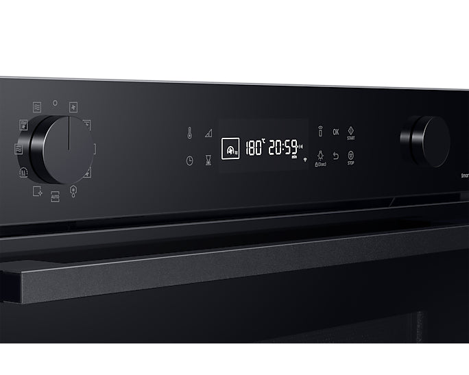 Samsung Einbau-Backofen NQ5B4553FBK/U1 – 50 l, Mikrowelle & Heissluft, 800 W – Schwarz