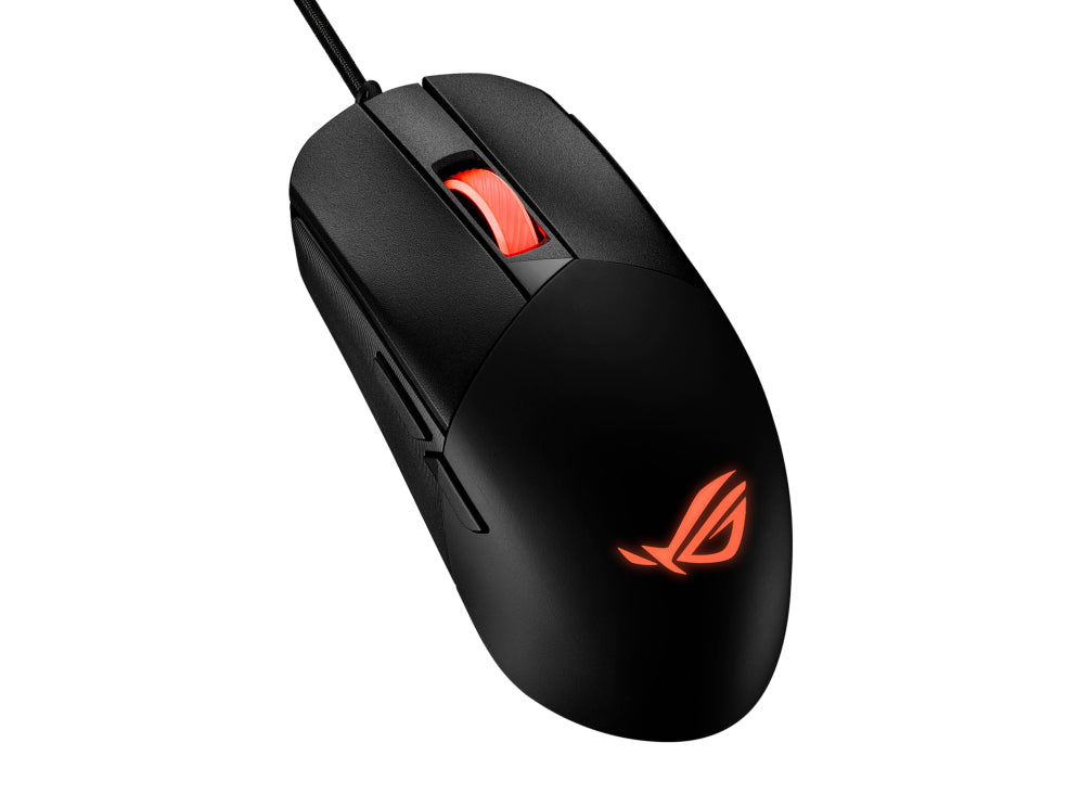 ASUS ROG Strix Impact III Gaming-Maus – kabelgebunden, RGB-Beleuchtung, programmierbare Tasten, schwarz