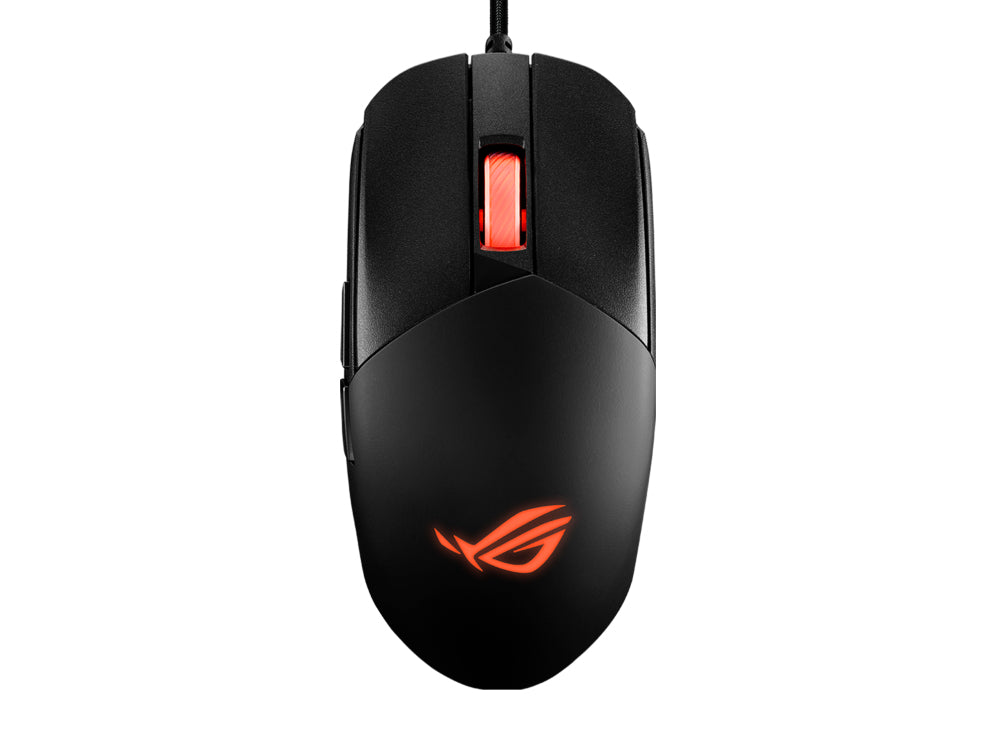 ASUS ROG Strix Impact III Gaming-Maus – kabelgebunden, RGB-Beleuchtung, programmierbare Tasten, schwarz