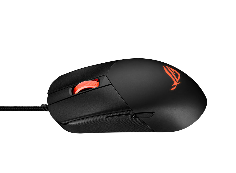 ASUS ROG Strix Impact III Gaming-Maus – kabelgebunden, RGB-Beleuchtung, programmierbare Tasten, schwarz