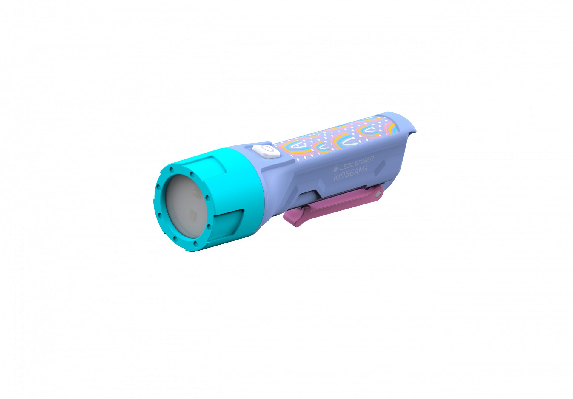 Ledlenser Taschenlampe Kidbeam4 – 70 lm, 12 m, IP44, 2× AAA, 6 Modi – Violett