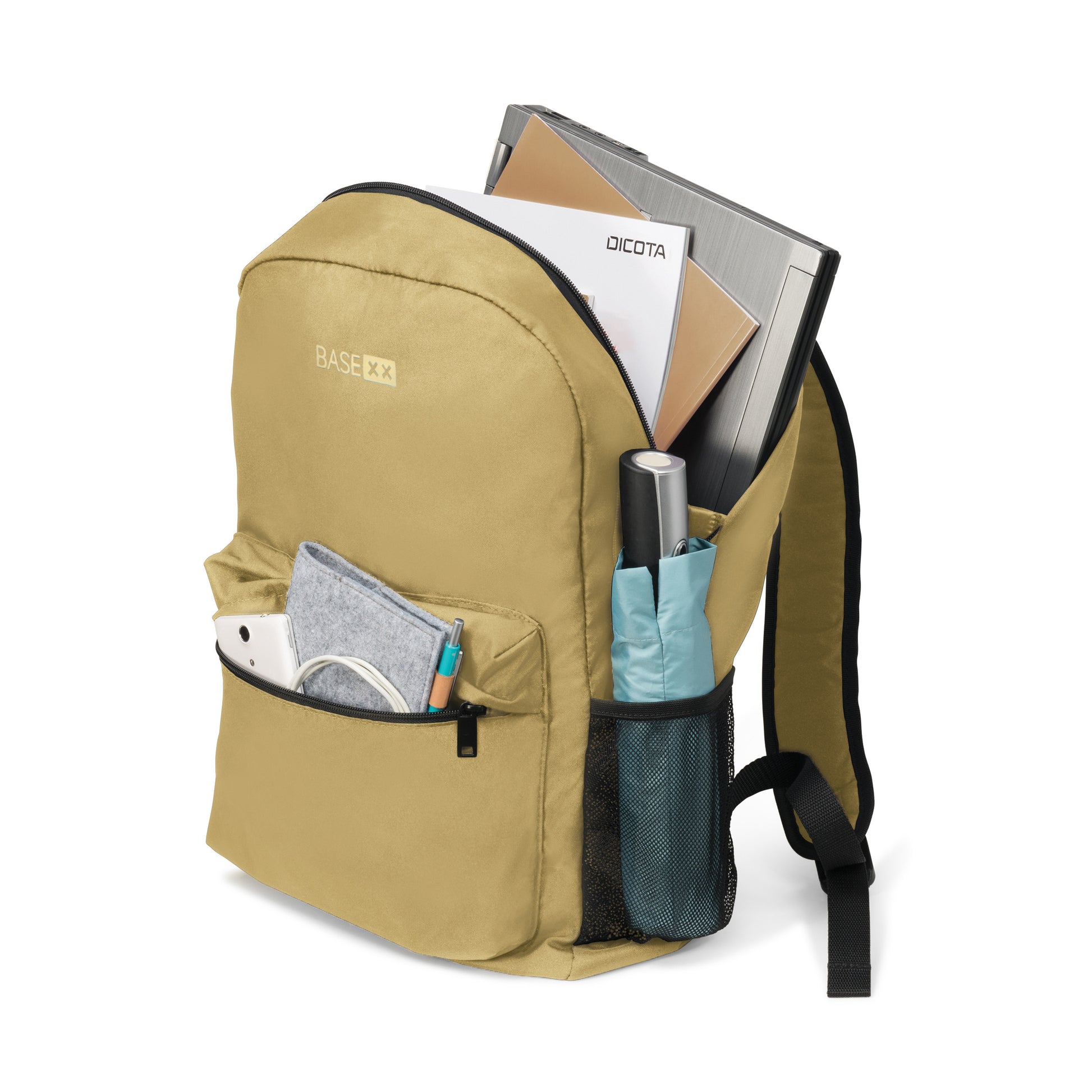 BASE XX DICOTA BASE XX Notebook-Rucksack 15,6" – 20 l, Fronttasche – Kamelfarben