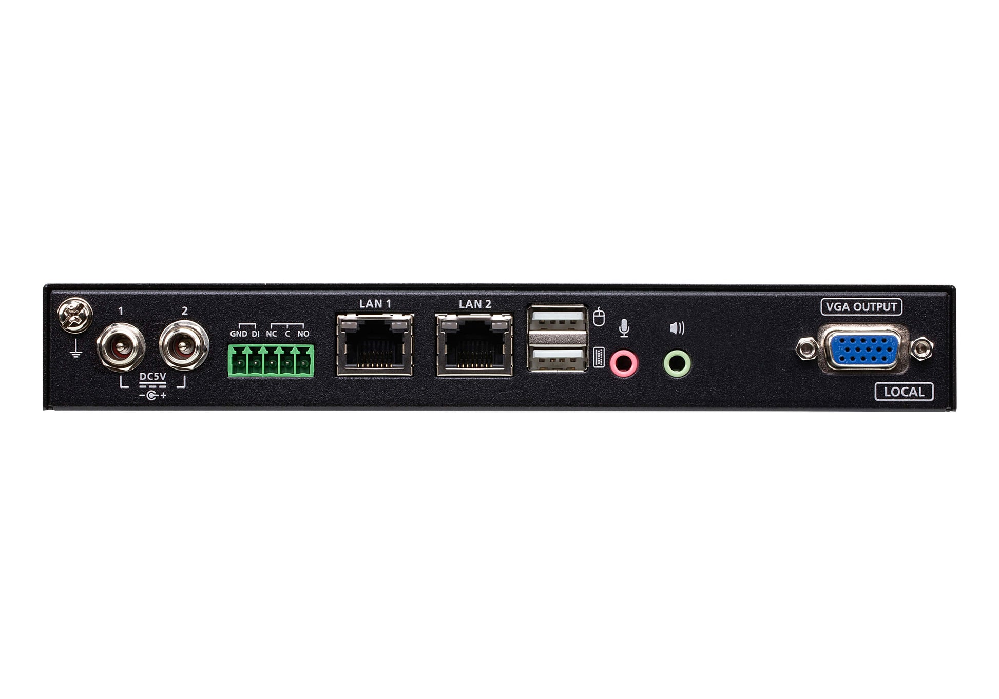 ATEN RCMVGA101 KVM over IP-Switch – USB/PS/2, 2× VGA, 3,5 mm Audio, für Windows/Mac/Linux