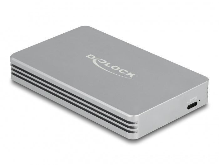 DeLOCK USB4 40 Gbit/s Gehäuse – 1-Bay Desktop SSD-Gehäuse – für M.2 80 mm NVMe