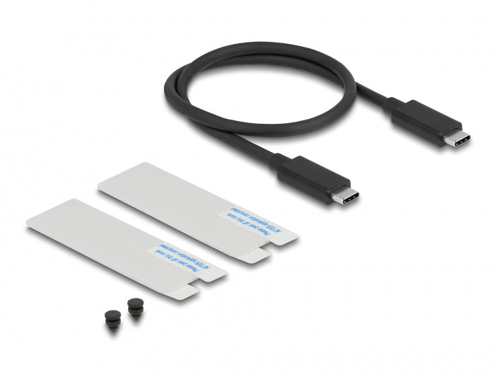 DeLOCK USB4 40 Gbit/s Gehäuse – 1-Bay Desktop SSD-Gehäuse – für M.2 80 mm NVMe