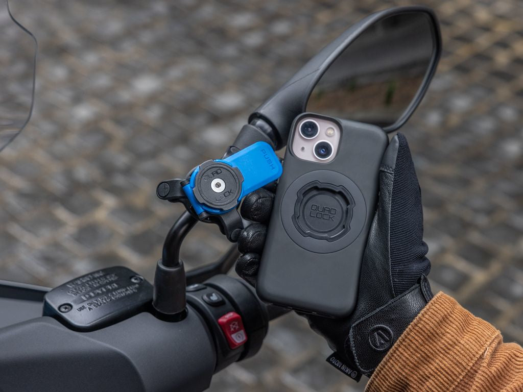Quad Lock Mirror Mount – Fahrrad-Halterung – für iPhone SE (2. Gen.) – Schwarz