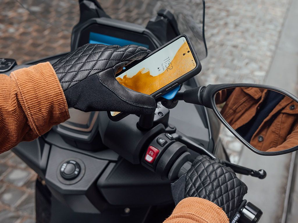 Quad Lock Mirror Mount – Fahrrad-Halterung – für iPhone SE (2. Gen.) – Schwarz