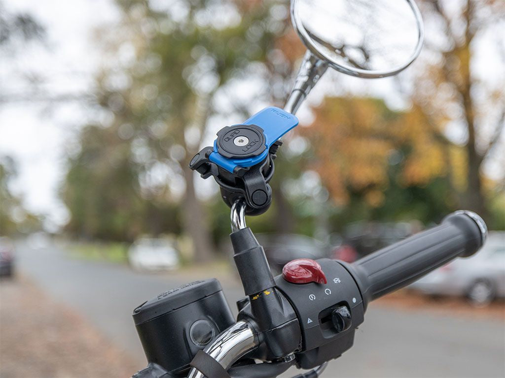 Quad Lock Mirror Mount – Fahrrad-Halterung – für iPhone SE (2. Gen.) – Schwarz