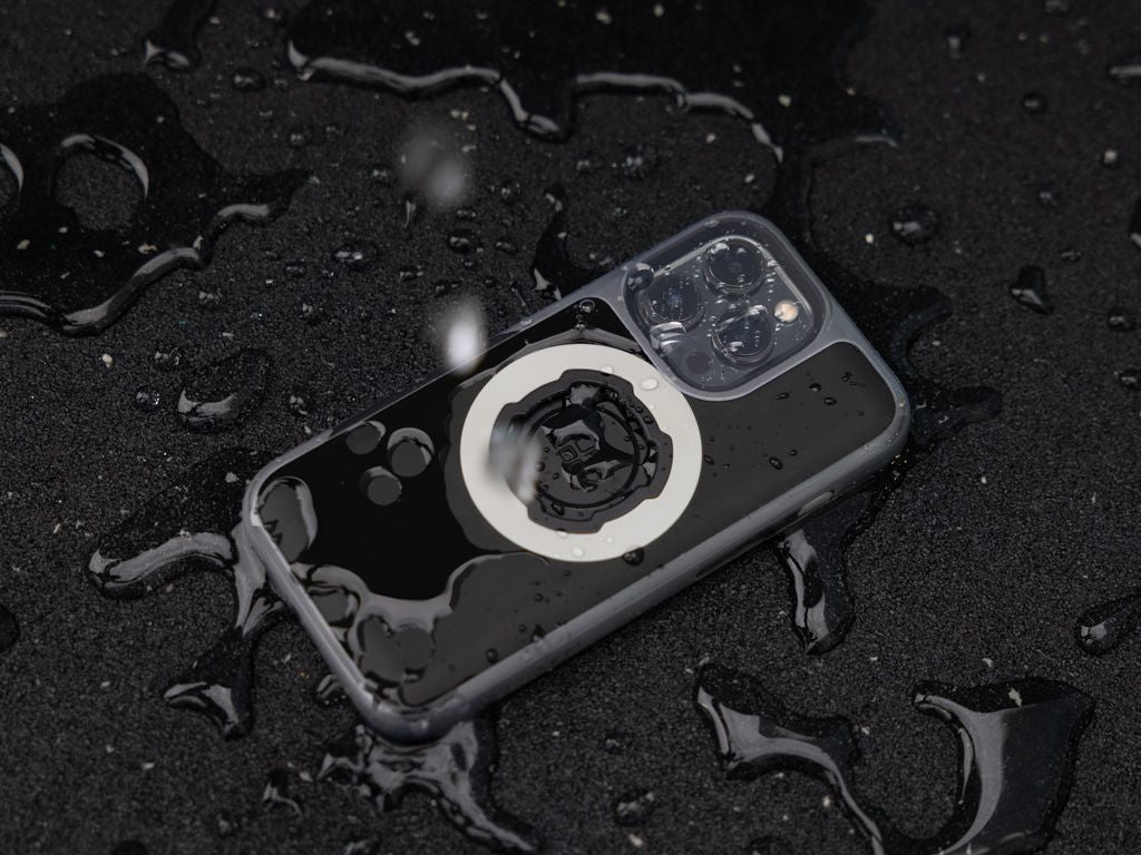 Quad Lock MAG Case Backcover – für Apple iPhone 16 Pro Max, MagSafe, PC+TPU+Mikrofaser, Schwarz