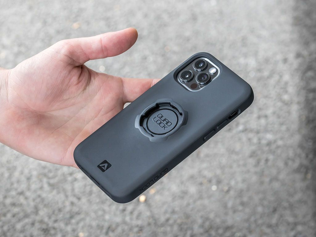Quad Lock MAG Backcover – für Apple iPhone 14 Pro, Mikrofaser+PC+TPU, Schwarz