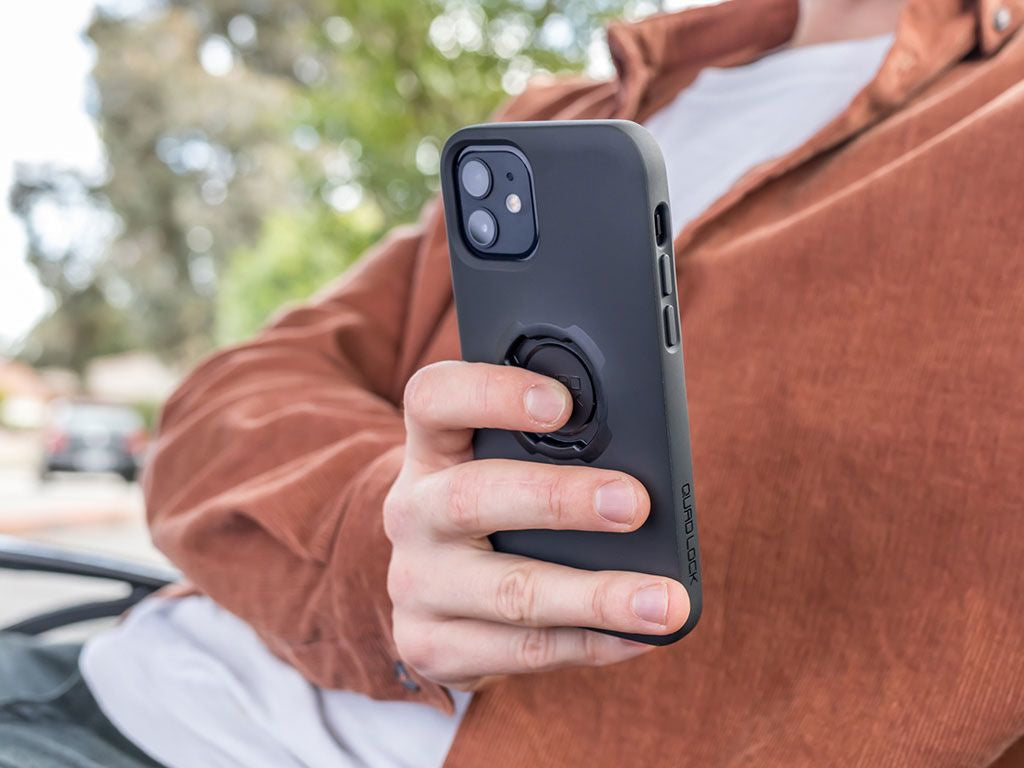 Quad Lock Backcover – für Apple iPhone 14 Pro, PC+TPU, Schwarz