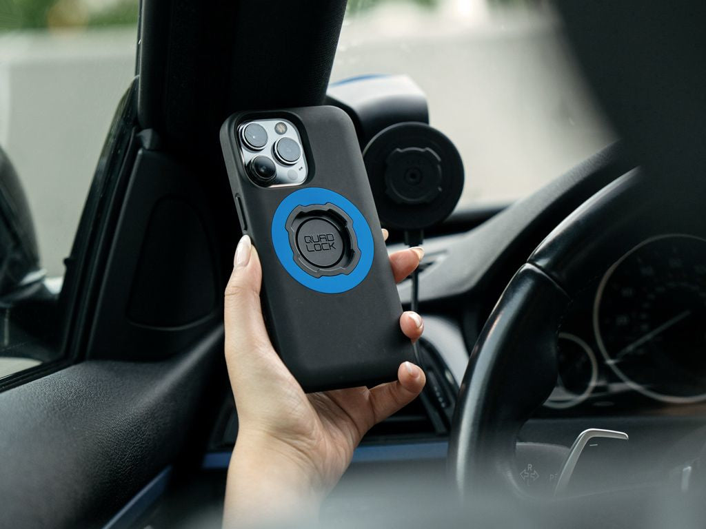 Quad Lock Backcover – für Apple iPhone 14 Pro, PC+TPU, Schwarz