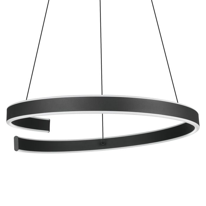 EGLO LED-Hängeleuchte ANDABAIA-Z – Ø 60 × 154 cm, 5300 lm, 42,5 W, 3000–6500 K, dimmbar, für Alexa/BT, schwarz