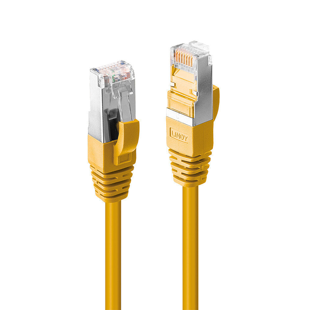 Lindy 45981 Patchkabel – Cat6 S/FTP, 1 m, Gelb, LSZH, RJ-45