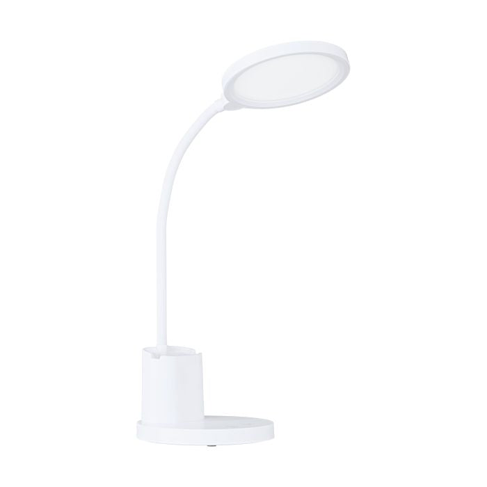EGLO Tischleuchte Brolini – LED 2,1 W, 300 lm, 2700–6500 K, Touch-Dimmer, Akku, USB – Weiss