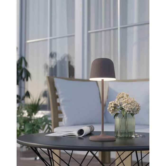 EGLO Tischleuchte Mannera 900459 – LED 2,2 W, 2000 lm, 3000 K, dimmbar, Akku & USB-C – Weiss