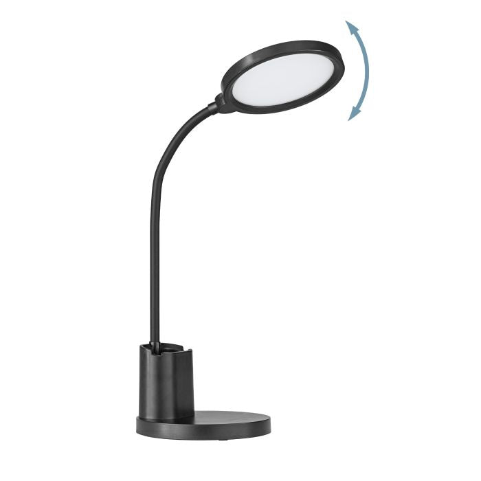 EGLO Tischleuchte BROLINI – LED 2,1 W, 300 lm, 2700–6500 K, dimmbar, Akku, Touch-Dimmer – Schwarz