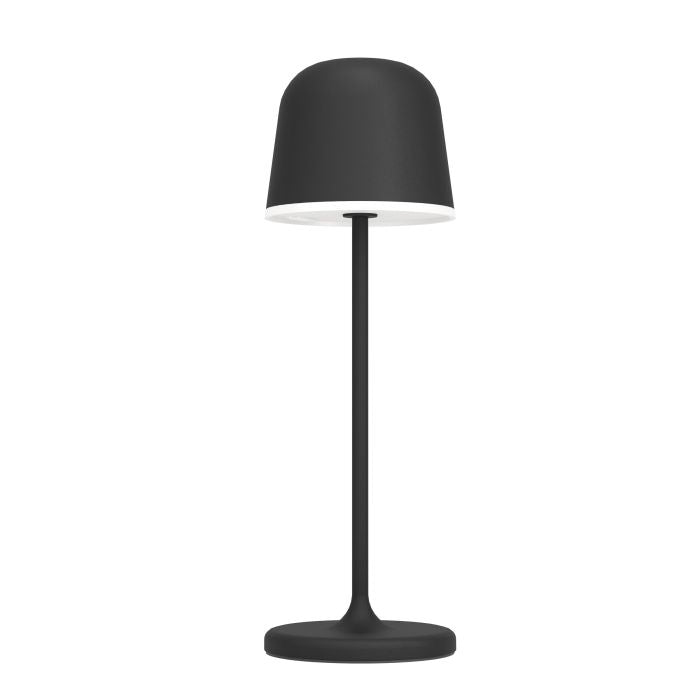 EGLO Tischleuchte Mannera – LED 2,2 W, 3000 K, dimmbar, Akku, IP54, USB-C – Schwarz
