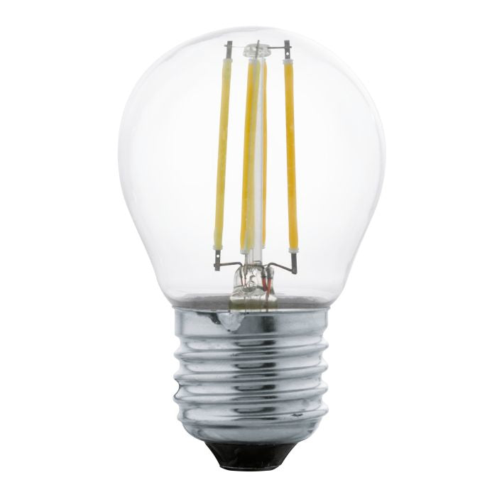 EGLO LED-Leuchtmittel E27 A-Form – Warmweiss 2700 K, 350 lm, 4 W – IP20 – 1 Stk. – Transparent, Glas