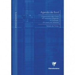 Clairefontaine Matris 9059 – Lehrpersonen-Tagebuch ohne Jahr, A4, Hardcover, liniert, Französisch, 72 Blatt