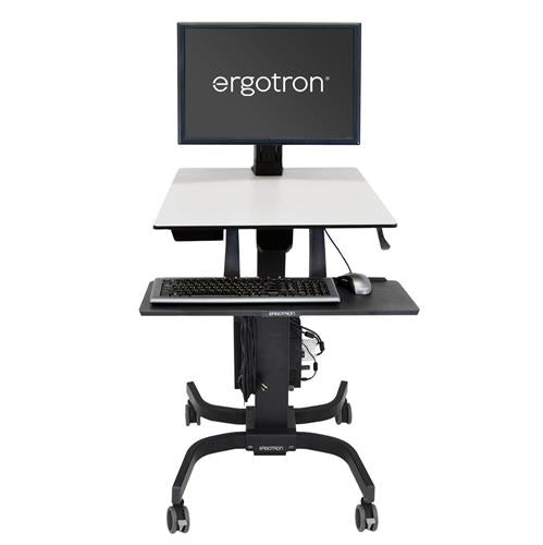 Ergotron WorkFit C Single HD LCD Pivot CPU Halter – Schreibtisch