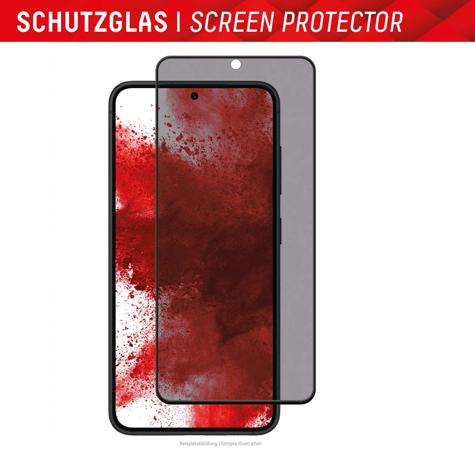 Displex Privacy-Filter (Panzerglas) – für Galaxy S22+/S23+ – mit Applikator