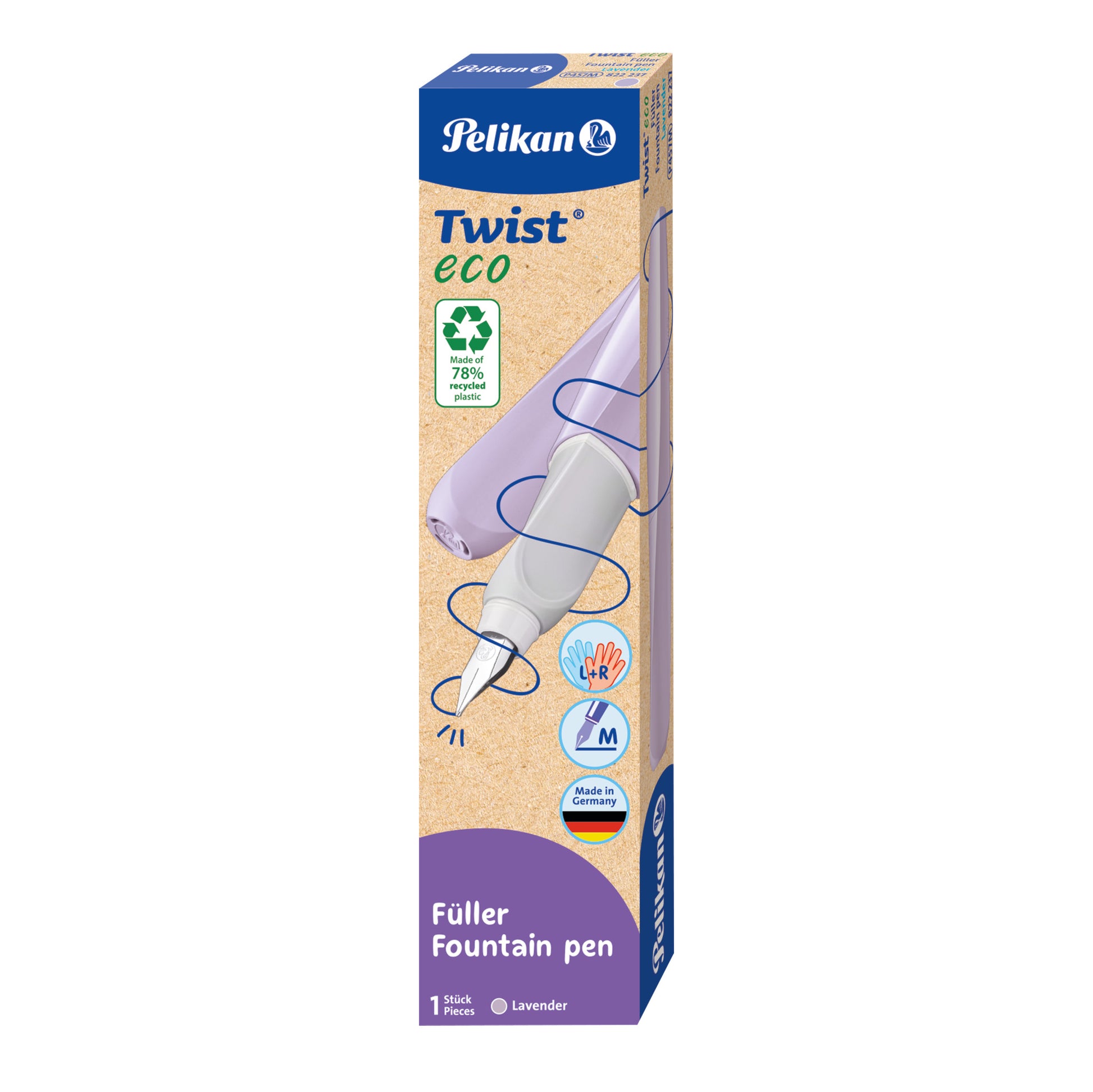 Pelikan Twist eco – Füllfederhalter – M – Lavendel