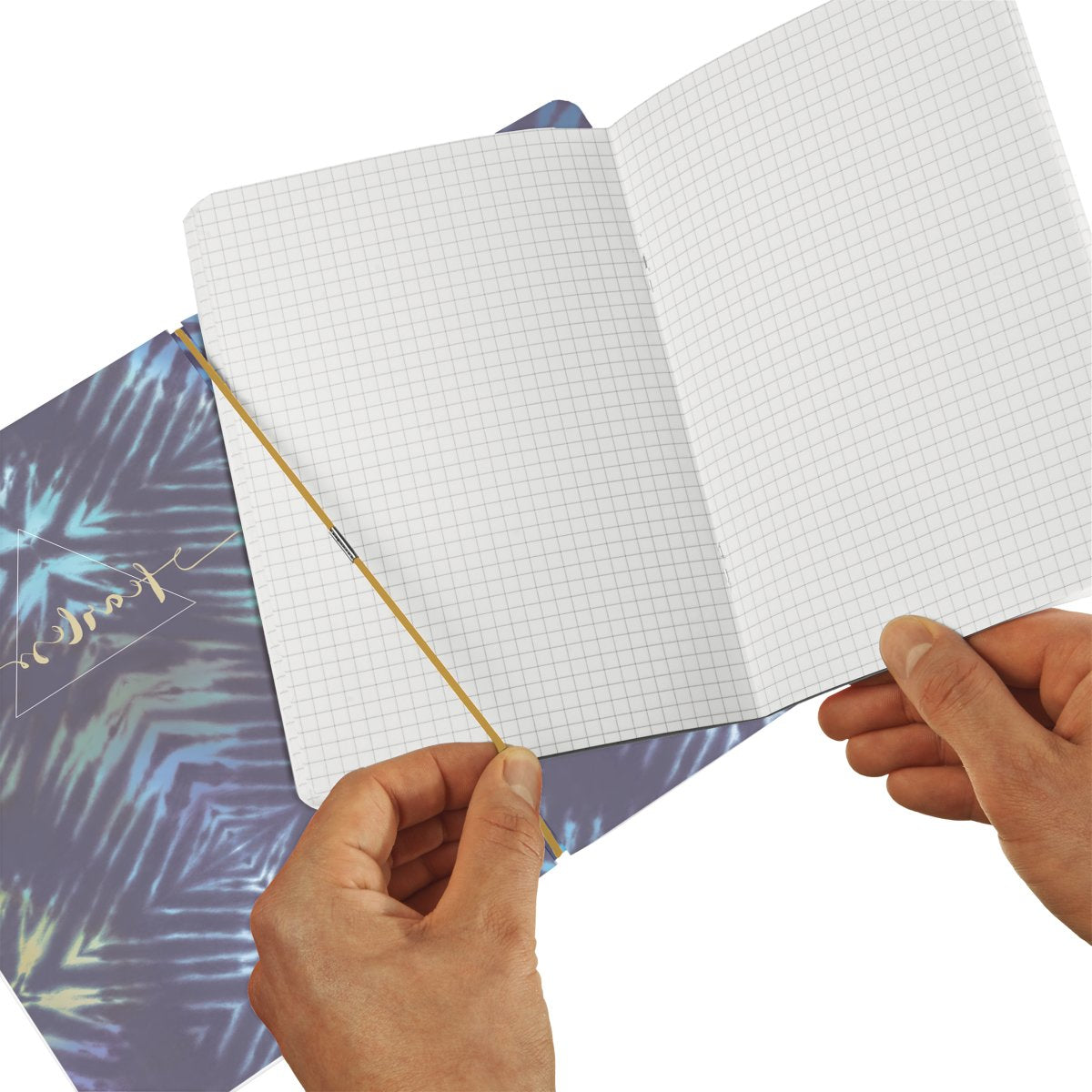 Herlitz Notizheft – A4 – 40 Blatt – 80 g/m² – Softcover, Gummiband, nachfüllbar – mehrfarbig – FSC