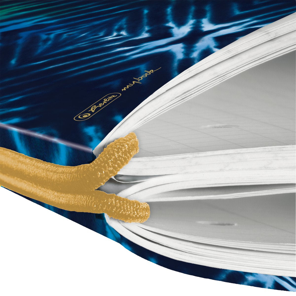 Herlitz Notizheft – A4 – 40 Blatt – 80 g/m² – Softcover, Gummiband, nachfüllbar – mehrfarbig – FSC