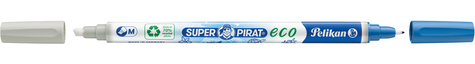 Pelikan Tintenlöscher Super Pirat – Keil – Blau – Blister 2 Stk.