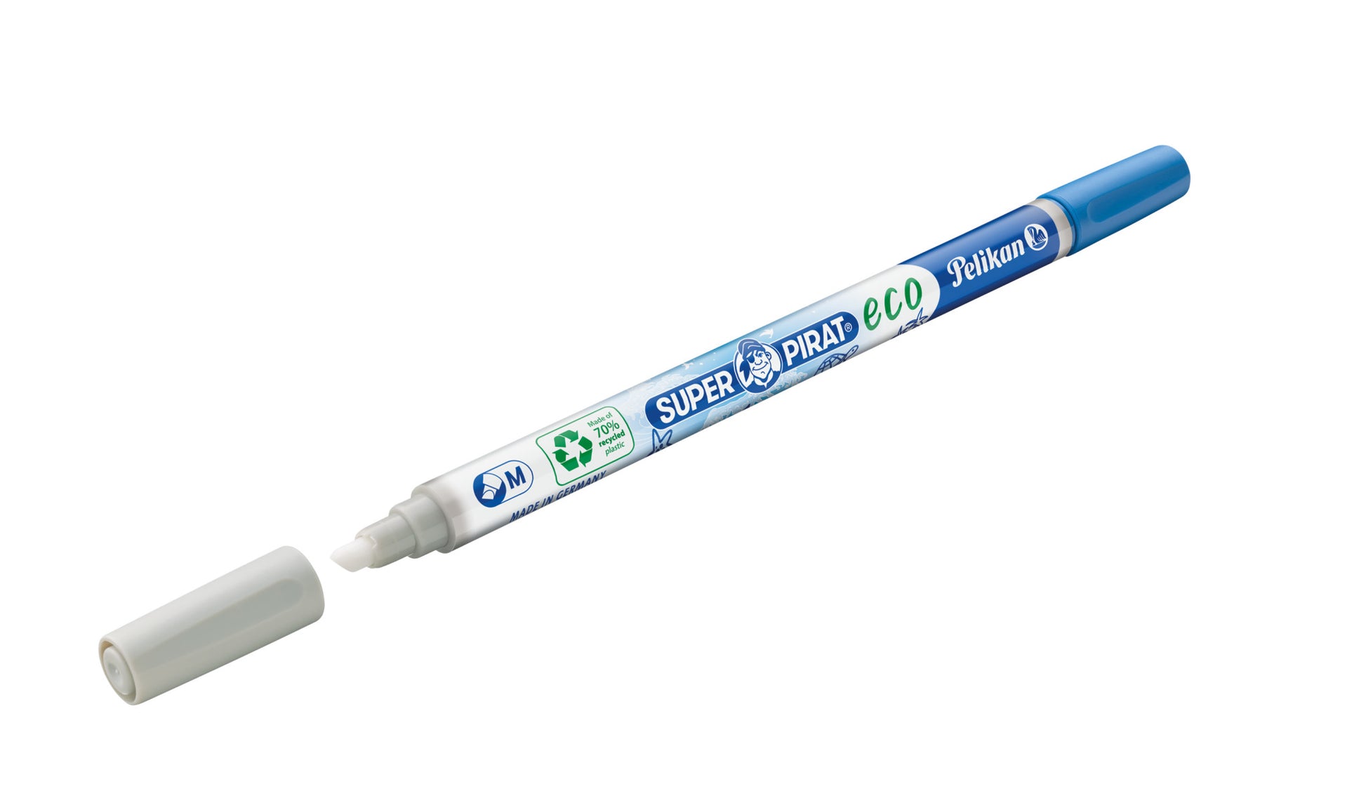 Pelikan Tintenlöscher Super Pirat – Keil – Blau – Blister 2 Stk.