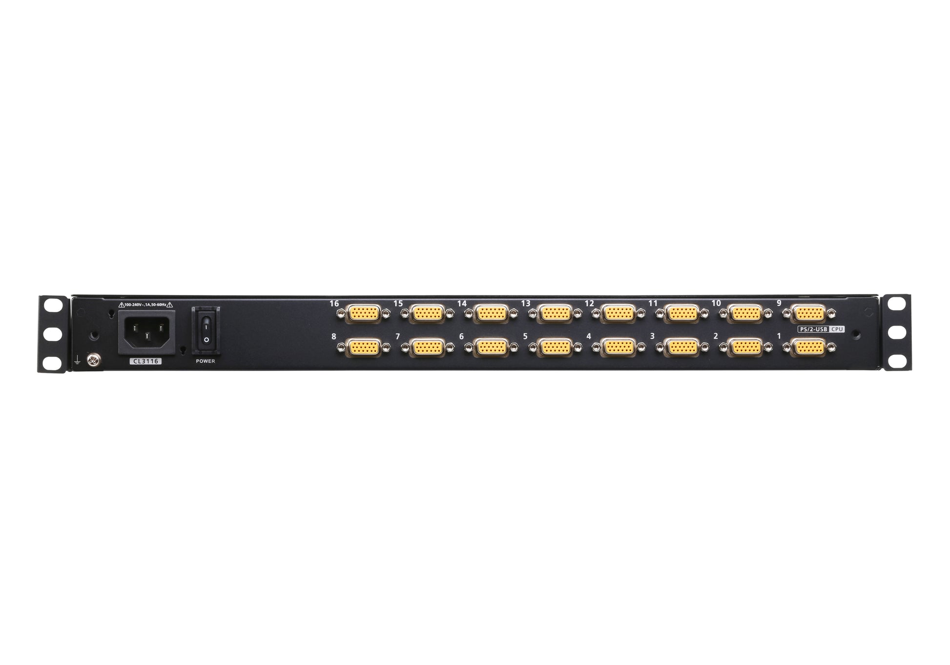 ATEN CL3116NX KVM-Switch – USB/PS/2, VGA, 1× USB, 3,5 mm Audio, für Windows/Mac/Linux