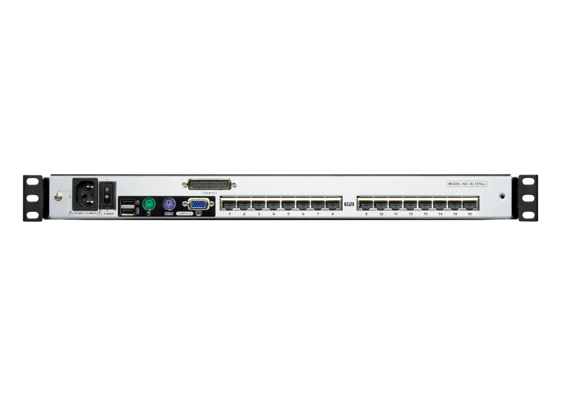 ATEN KL1516A – KVM-Switch – 19" Rack, 1U, 17" LCD, Schwarz